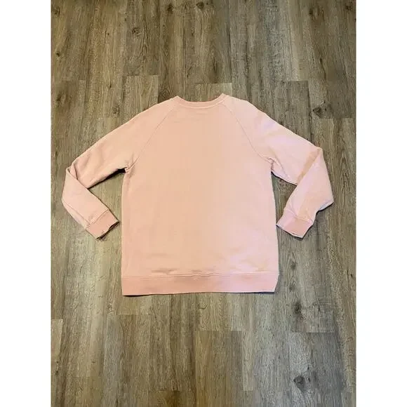 Adidas Womens Pink Oversized Sweatshirt Size Medium - Picture 2 of 9